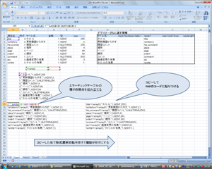 excelのphpソースコード生成への利用-2